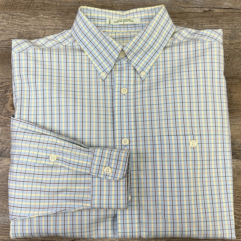 Orvis Men’s Long Sleeve Button Down Shirt Size Large
